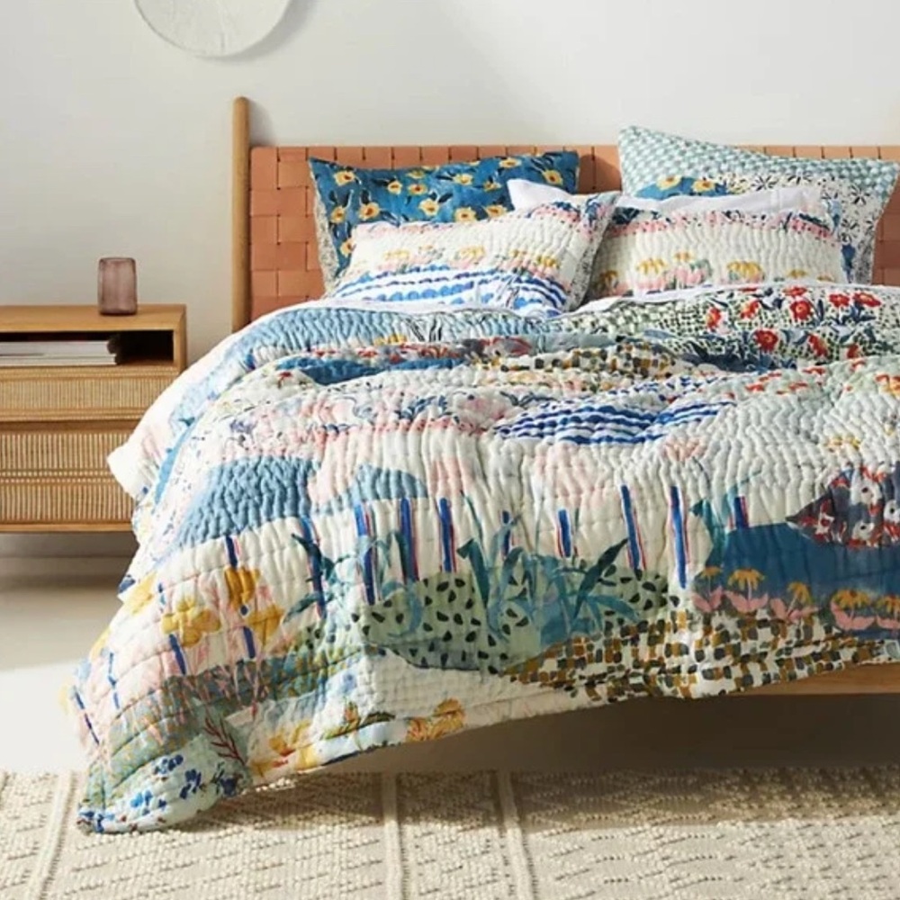 Anthropologie Rosalind Quilt King